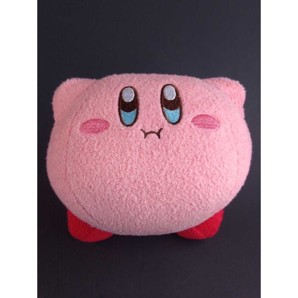Nintendo Pink Kirby Plush Official Licensed Sad Face Stuffed Animal